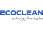 Blaues Logo mit Schrift „Ecoclean Technology that inspires“